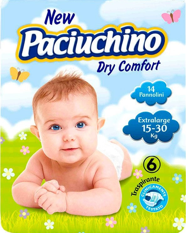 Paciuchino Size 6 Baby Diapers, 15-30 kg, 14 pcs