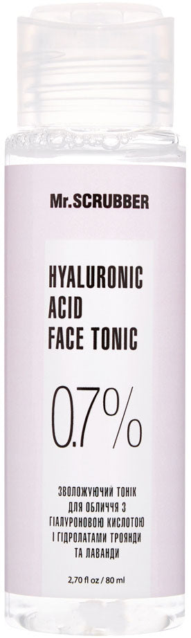 Mr. Scrubber Hyaluronic Acid Moisturizing Facial Toner, 80 mL