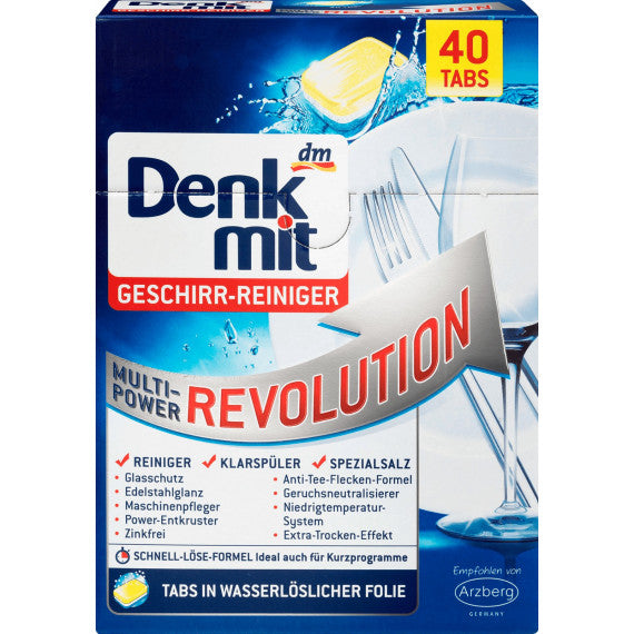 Dishwasher tablets Denkmit 40 pcs (priced per piece)