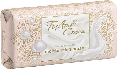Ti Amo Crema Moisturizing Cream Cosmetic Bar Soap, 125 g