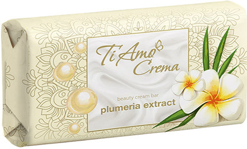 Ti Amo Crema Plumeria Extract Cosmetic Bar Soap, 125 g