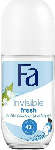 Fa Invisible Fresh Lily of the Valley Women's Roll-On Deodorant, 50 mL