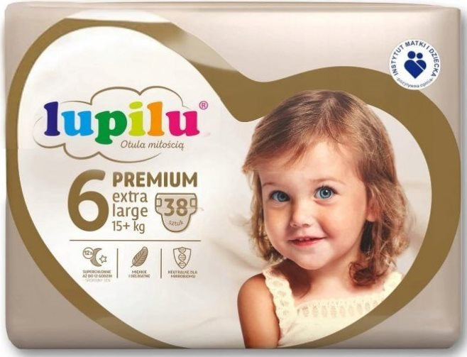 Lupilu Premium Size 6 Baby Diapers, 15+ kg, 38 pcs