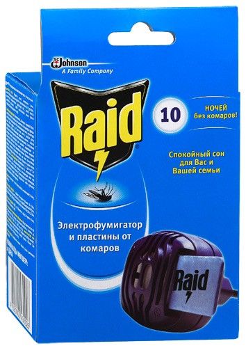 Raid Mosquito Fumigator with Plates, 10 Nights