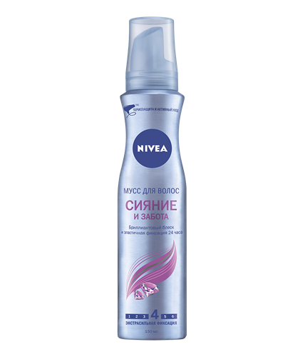 Nivea Dazzling Diamond Hair Mousse, 150 mL