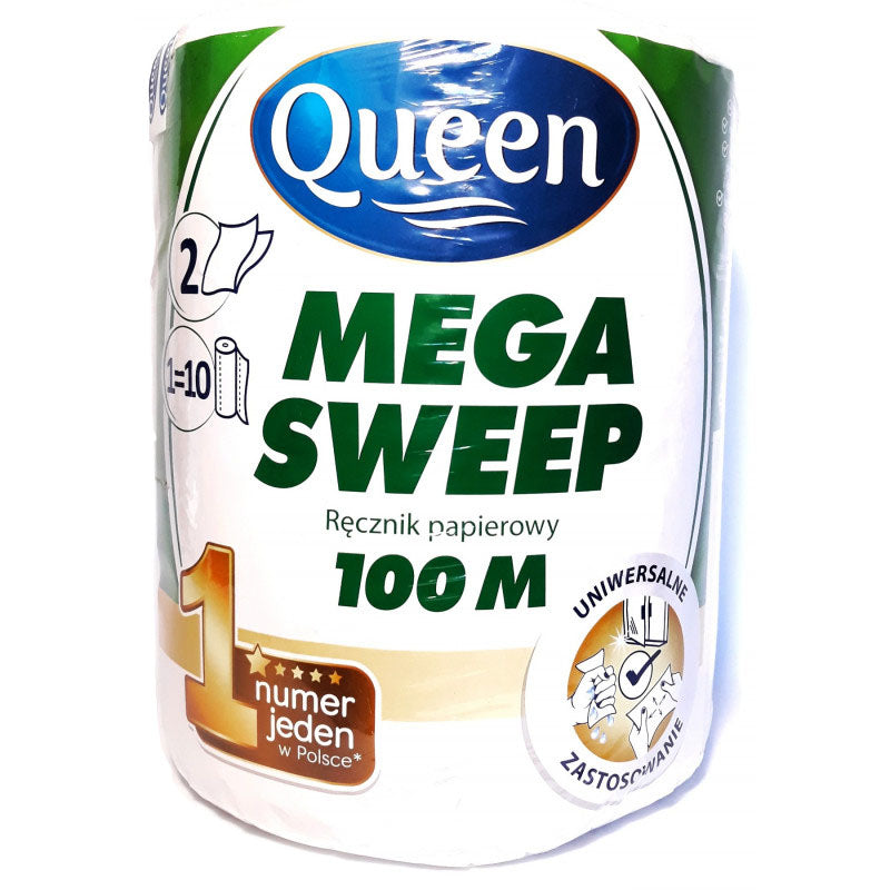 Queen Mega Sweep 2-Ply 100 m Paper Towels - Image 2