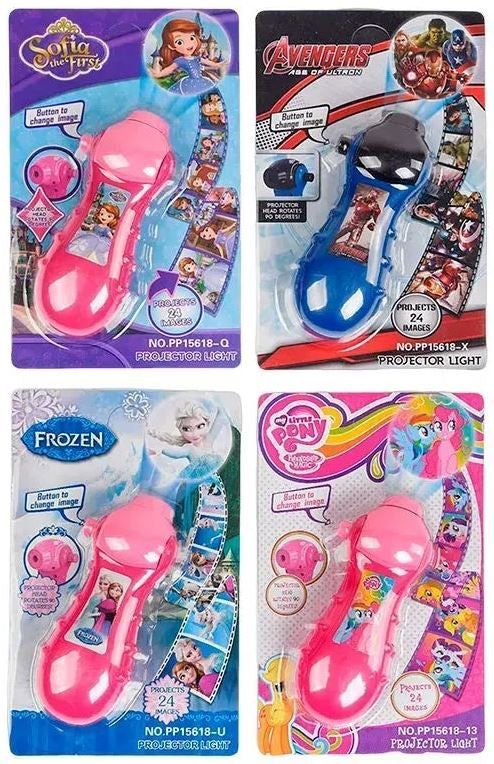 PP15618 Q/U/X/13 Battery-Operated Kids' Projector Flashlight