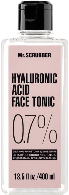 Mr. Scrubber Hyaluronic Acid Moisturizing Facial Toner, 400 mL