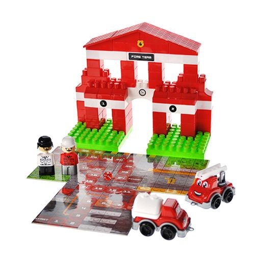 Blocks&Steps QB300-001 3-in-1 Fire Team Building Set, 74 pcs