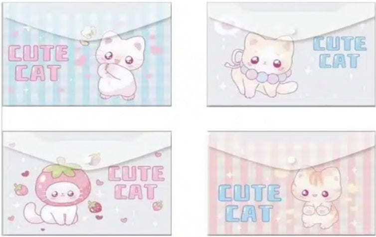 Weibe WB-5808 Kitten A4 Snap Folder