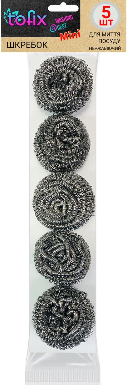 Tofix Mini Metal Scouring Pads, 5 pcs