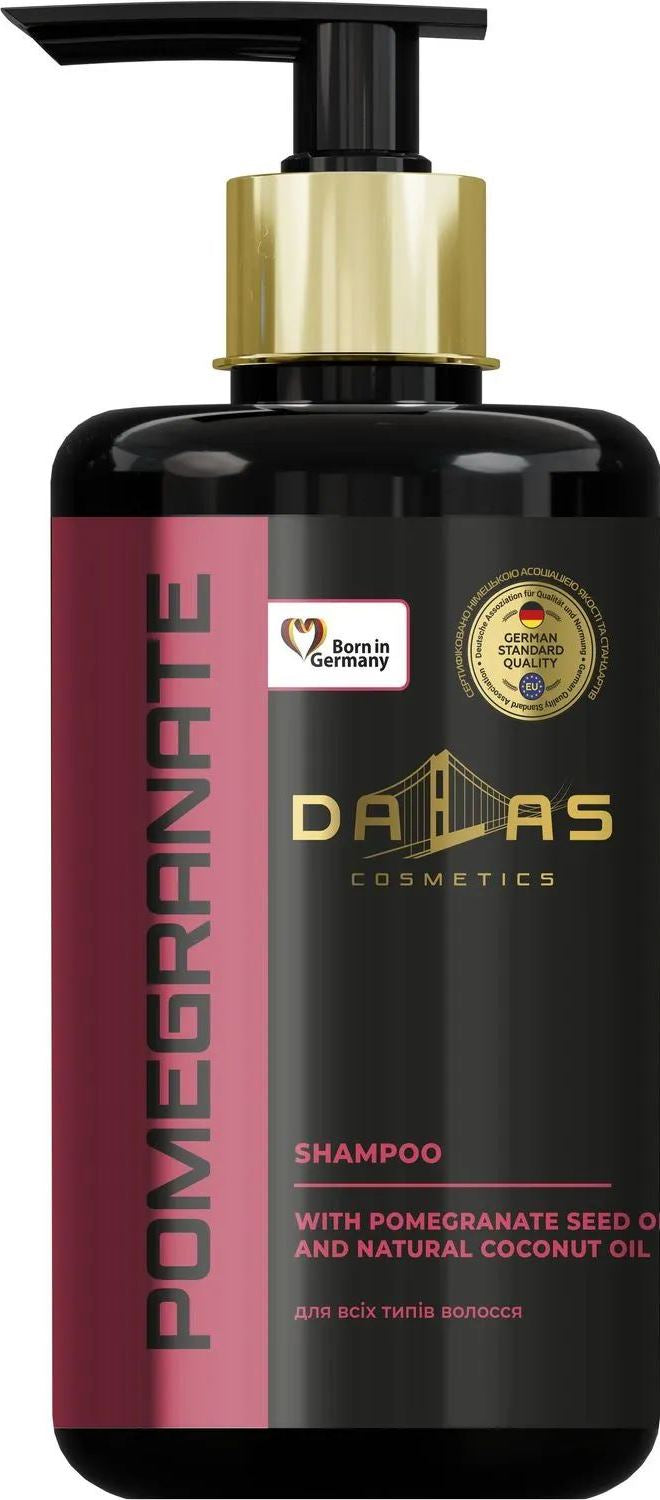 Dalas Pomegranate Seed & Coconut Oil Shampoo with Pump, 970 mL