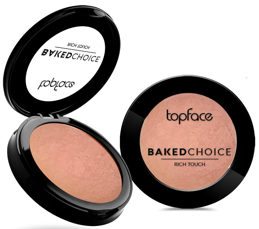 TopFace Baked Choice Rich Touch 004 Shimmer Peach Baked Blush, 5 g