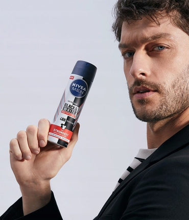 Nivea Black & White Max Protection Men's Antiperspirant Deodorant Spray, 150 mL - Image 2