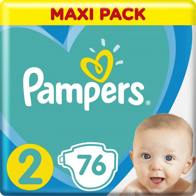 Pampers Active Baby Size 2 Baby Diapers, 76 pcs, 4-8 kg