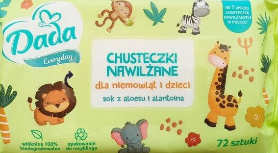 Dada Everyday Aloe Baby Wet Wipes, 72 pcs