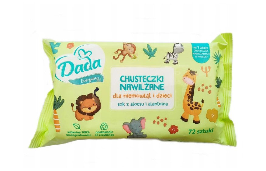 Dada Everyday Aloe Baby Wet Wipes, 72 pcs - Image 2