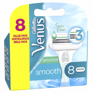 Gillette Venus Smooth Sensitive Razor Blade Refill Cartridges, 8 pcs (Price per 1 pc) - Image 2