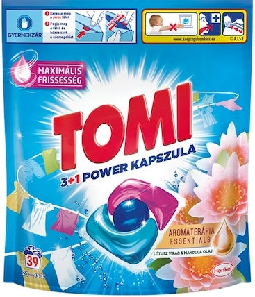 Tomi Aromatherapy Lotus & Almond Oil Laundry Detergent Pods, 39 pcs (Price per 1 pc)