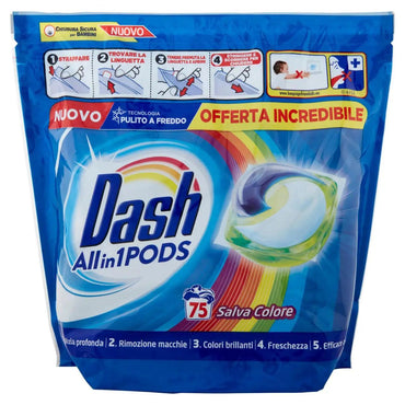 Dash Salva Colore Laundry Detergent Pods, 75 pcs (Price per 1 pc) - Image 2