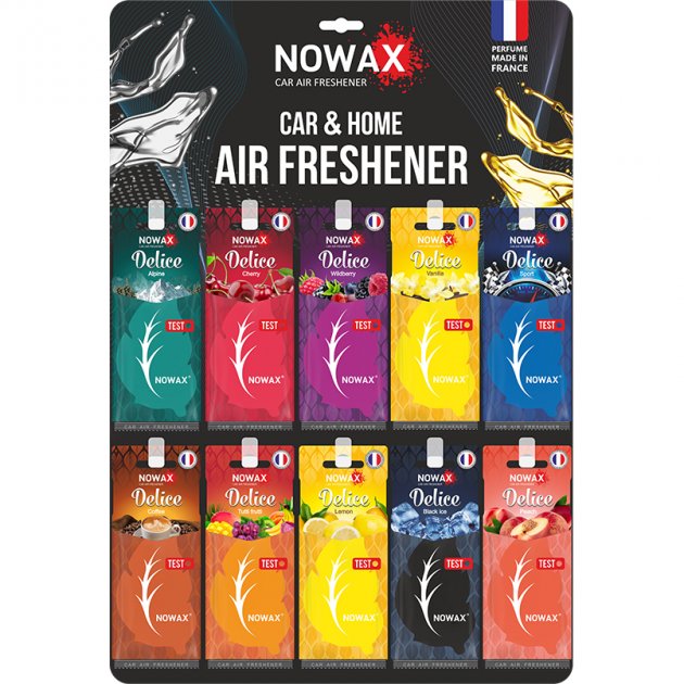 Nowax Delice Assorted Car Air Freshener, 6 g