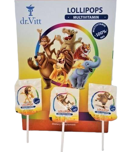 Dr. Vitt Multivitamin Lollipop, 8 g