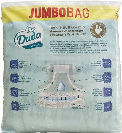 DADA Extra Soft Jumbo Bag Size 5 Baby Diapers, 15-25 kg, 68 pcs - Image 3
