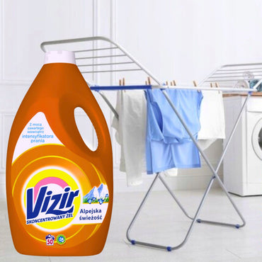 Vizir Alpine Freshness Laundry Detergent Gel, 50 Loads, 2.75 L - Image 2