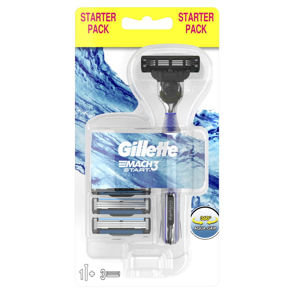Gillette Mach3 Start Razor with 2 Replacement Cartridges