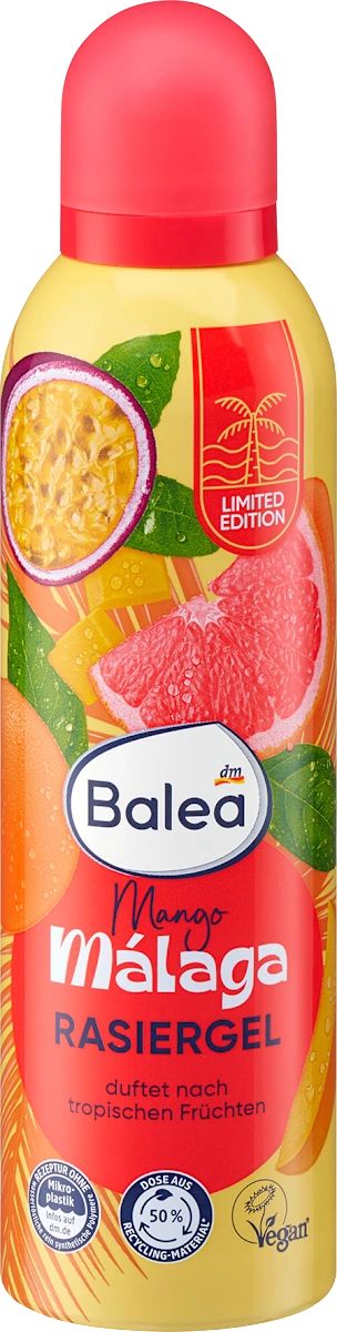 Balea Mango Malaga Women's Shaving Gel, 200 mL