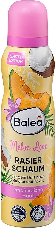 Balea Melon Love Women's Shaving Foam, 150 mL