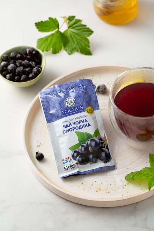 Askaniya Blackcurrant & Basil Fruit Honey Tea, 50 g - Image 2