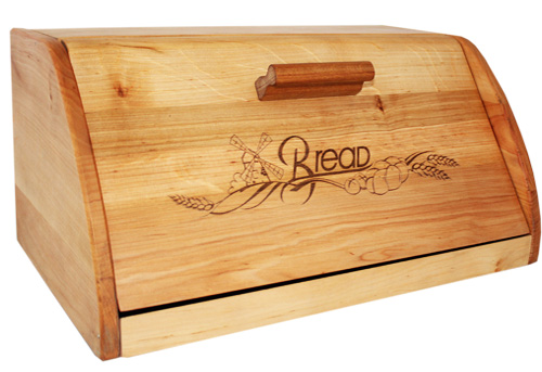 Maysternya 8920 Wooden Bread Box, 37 x 24 x 19 cm