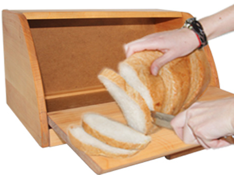 Maysternya 8920 Wooden Bread Box, 37 x 24 x 19 cm - Image 2
