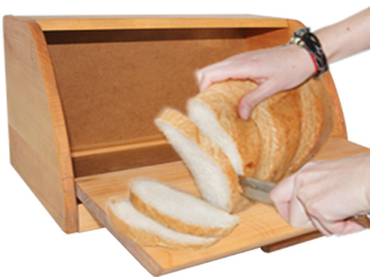 Maysternya 8920 Wooden Bread Box, 37 x 24 x 19 cm - Image 2