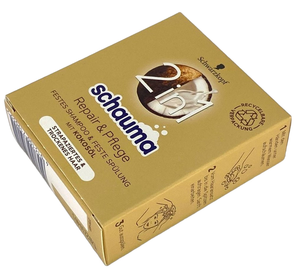 Schauma Repair & Care 2-in-1 Solid Shampoo & Conditioner, 60 g - Image 3