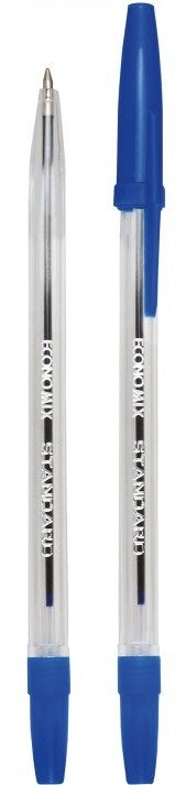 Economix Standard Blue Oil-Based Pen, 0.5 mm