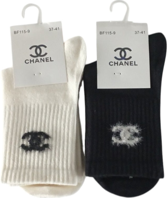 Korona BF115-9 Women's Cashmere Mid-Crew Socks, Size 37-41