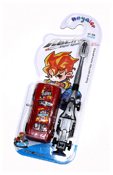 Kids Toothbrush with Toy Car, Model 618 - Image 2