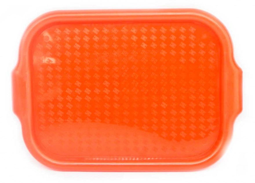 European Rectangular Plastic Tray, 45.5 x 32.5 cm, Assorted Colors