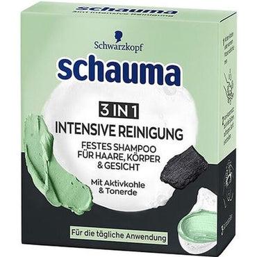 Schauma Intensive Cleansing 3-in-1 Solid Hair, Body & Face Shampoo, 60 g - Image 2