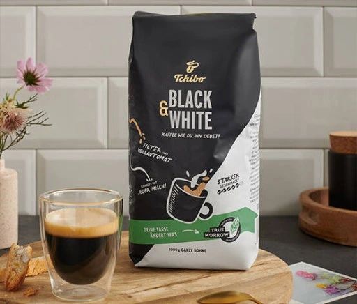 Tchibo Black & White Coffee Beans, 1 kg - Image 2