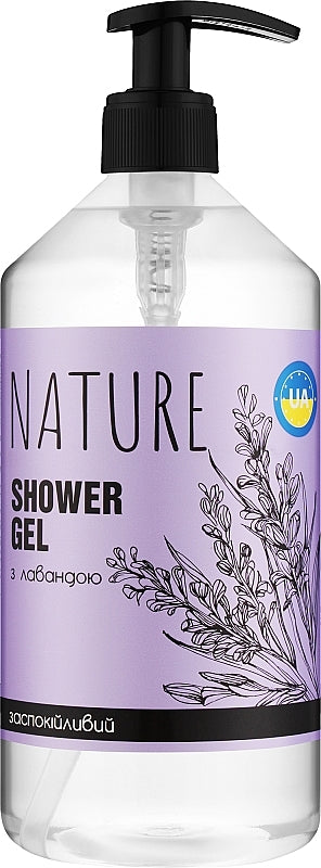 Bioton Nature Lavender Shower Gel with Pump, 900 mL