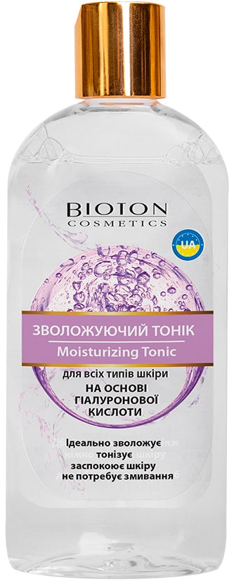 Bioton Cosmetics Moisturizing Toner for All Skin Types, 300 mL