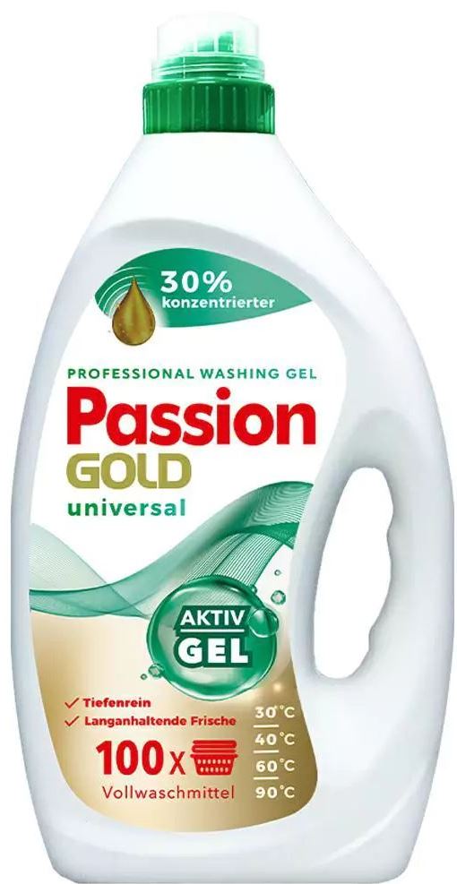 Passion Gold Universal Liquid Laundry Detergent, 100 Loads, 4 L