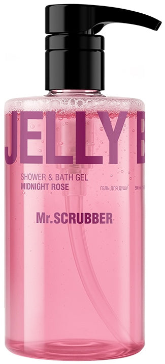Mr. Scrubber Jelly Bubbles Midnight Rose Shower Gel, 500 mL