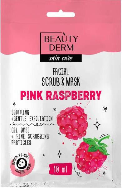 Beautyderm Pink Raspberry Face Mask Scrub, 10 mL