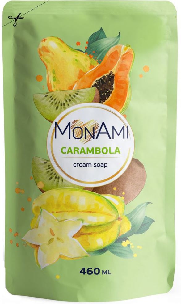 Mon Ami Carambola Liquid Hand Soap Refill Pouch, 460 mL