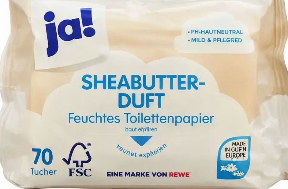 Ja! Shea Butter Scent Moist Toilet Paper, 70 pcs