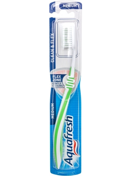 Aquafresh Clean & Flex Medium Toothbrush, 1 pcs